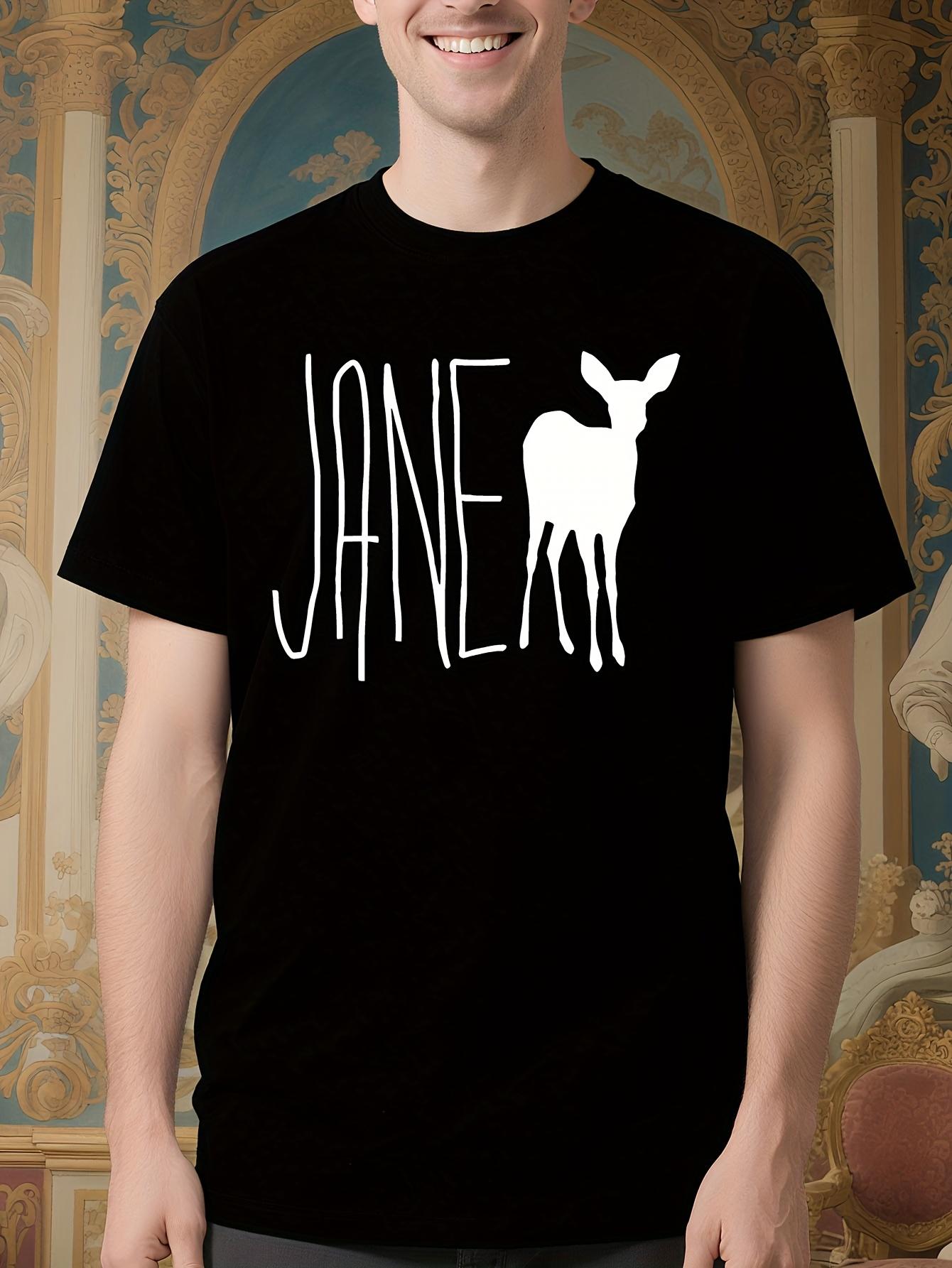 Life is Strange Jane Doe Deer Graphic Cotton Tshirt - Bla... XXXXL