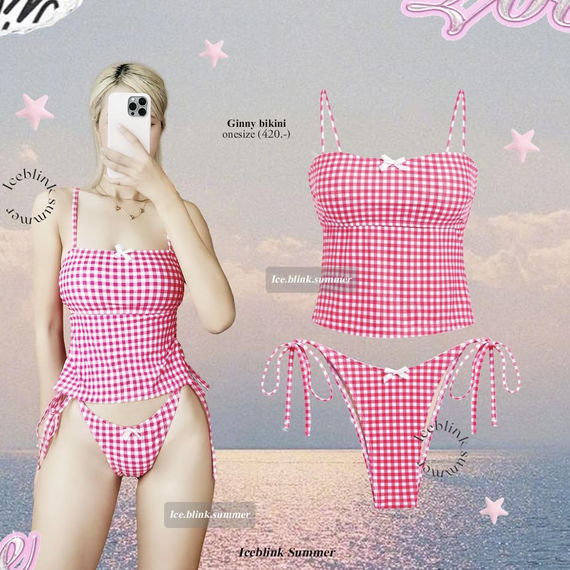 

2025 Modern Euro-American Sexy Small Chest Bikini: Hot Spring Vacation Swimsuit M