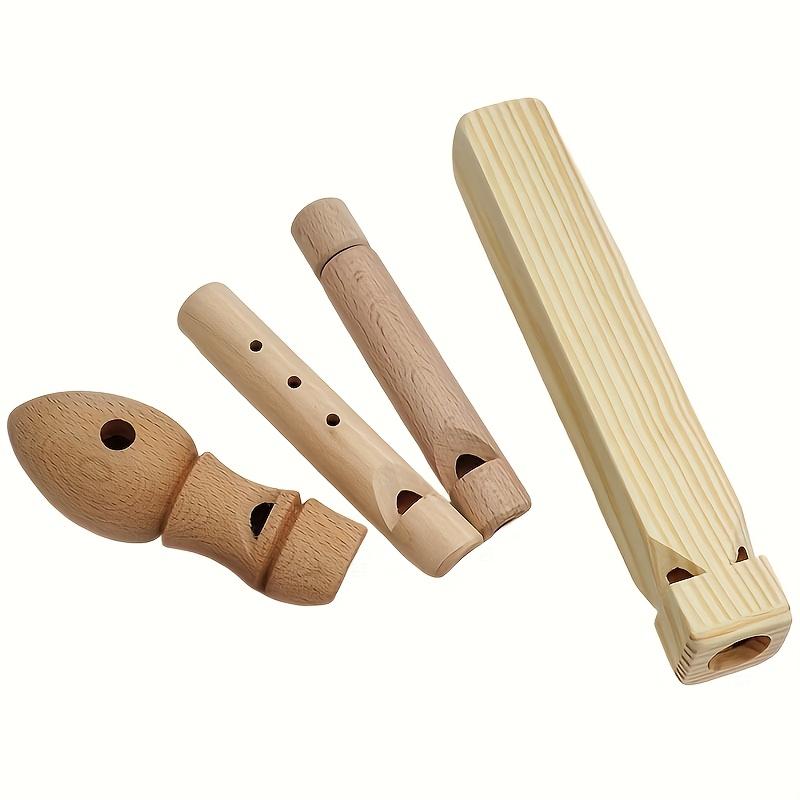Tubo Canoro Uccelli Fischietto Naturale in Legno Portatile Giocattolo da Campeggio all'Aperto Bambini Adulti Portatile Generatore di Suono Strumento in Legno Regalo