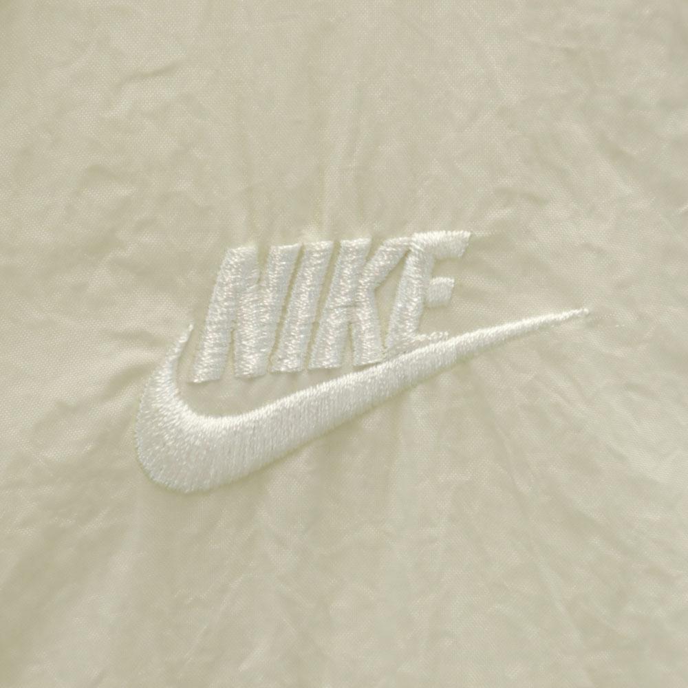 Nike Swoosh Logo Reversible Jacket S White Bore Men's Used