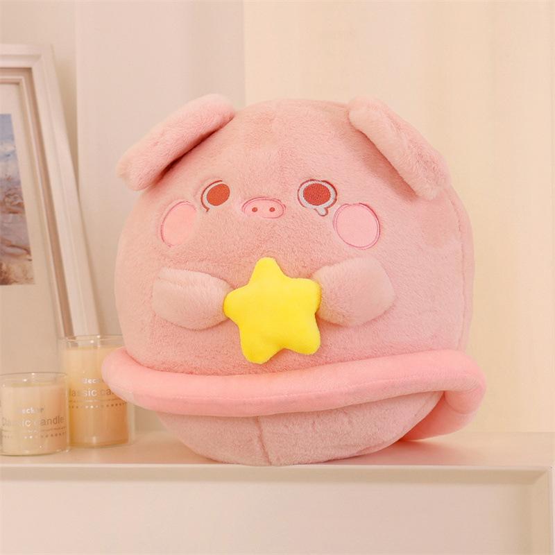 

Подушка-подушка «Планета животных», «Кошка-свинка», плюшевая игрушка для ребенка, спящая кукла-кролик, подарок на день рождения 30CM（0.36kg）