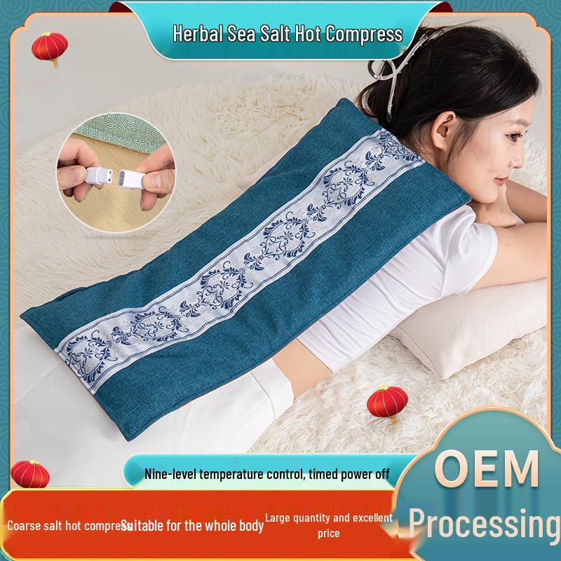 

Электрический нагревательный физиотерапевтический пакет с морской солью - Компресс для всего тела и поддержка поясницы, мокса-мешок для домашнего использования.