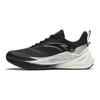 Men's C37 Series Fabric Comfort Shock-absorbing Wear-resistant Low-top Sprint Running Shoes Black Silver 912345538-5