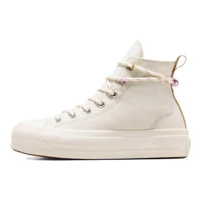 Chuck Taylor All Star Lift Platform Utility Vysoké Plátené Topánky Dámske Tenisky Biela A08767C