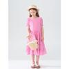 Montagut Girls' 2026 Summer Sweet Textured Midi Dress