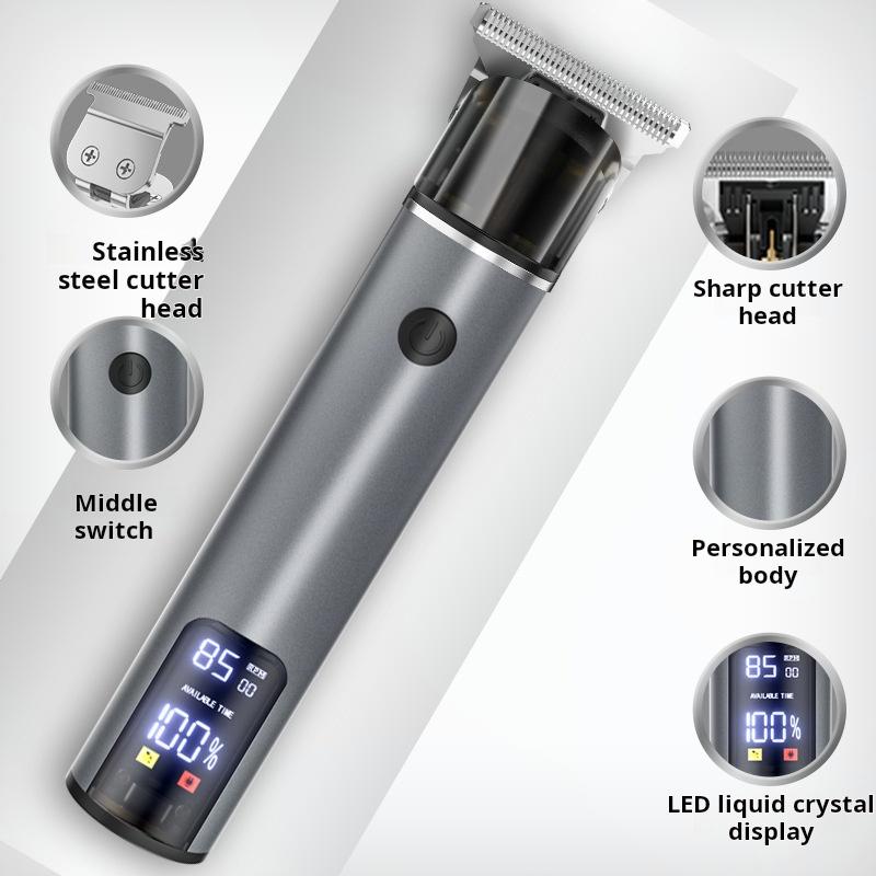 Barber Electric Clipper Electric Hair Clipper Electric Clipper Bald Oil Head Carving Fast Charging Home Hair Clipper