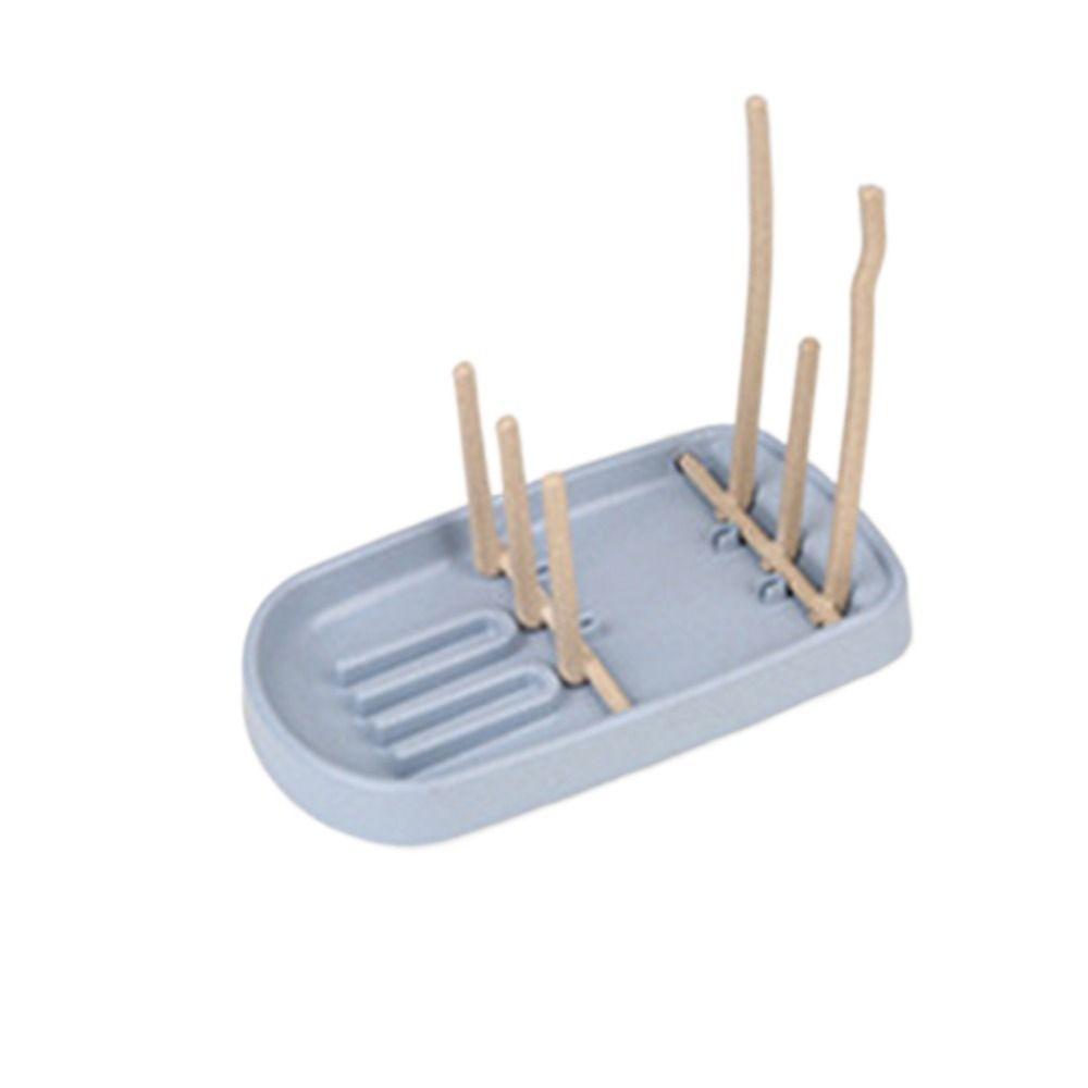 Colorful Baby Feeding Bottle Drain Rack Wheat Straw Feeding Cup Holder  Bottle Accessories