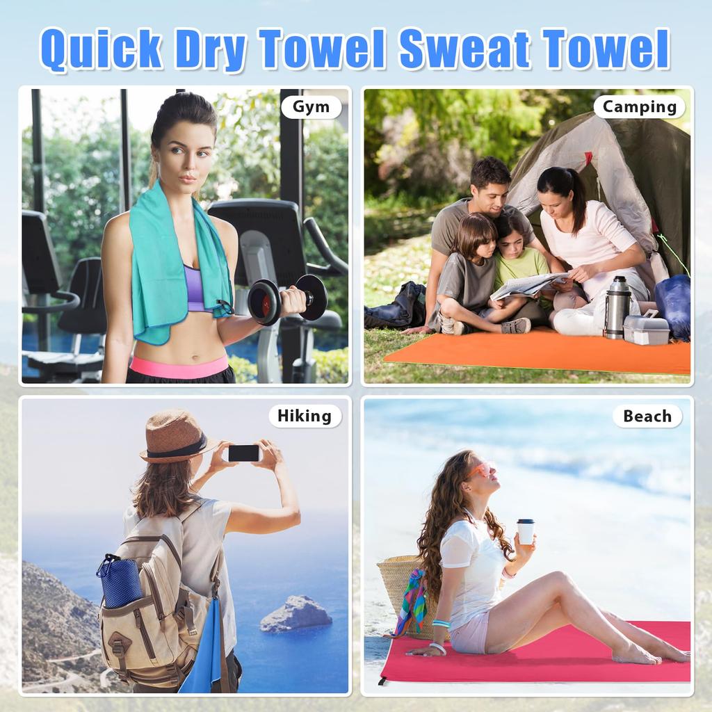 1PCS Luxury Microfiber Towel Sports Quick-Drying Super Absorbent Camping Towel Super Soft Gym Swimming Yoga Beach Towel
