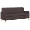 Storage Sofa In Dark Brown 192 X 78 X 87 Cm Polyester