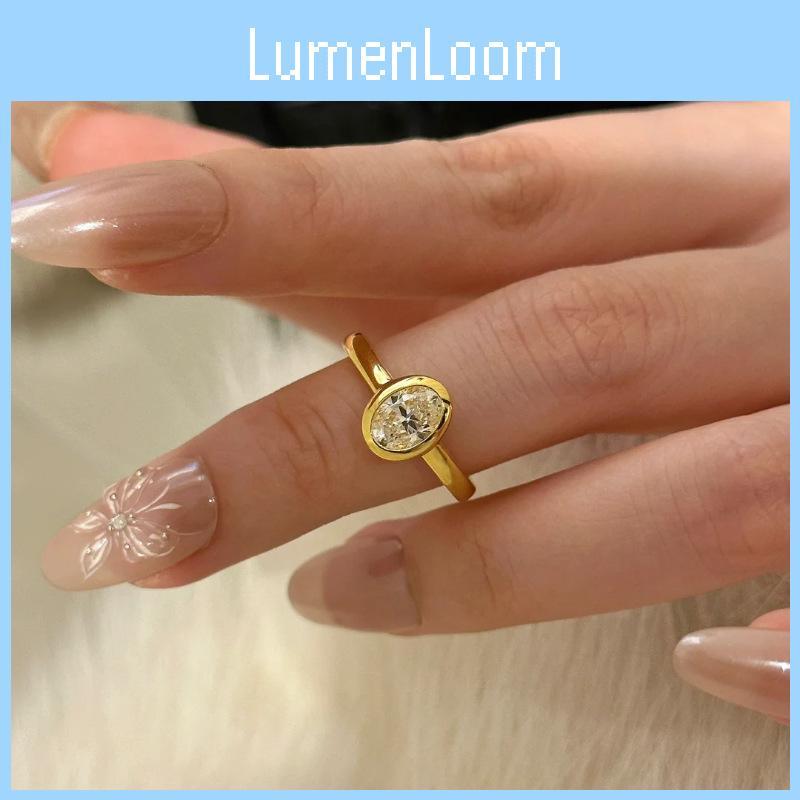 Elegant French Style Moissanite Stone Ring For Women With Unique Adjustable Design