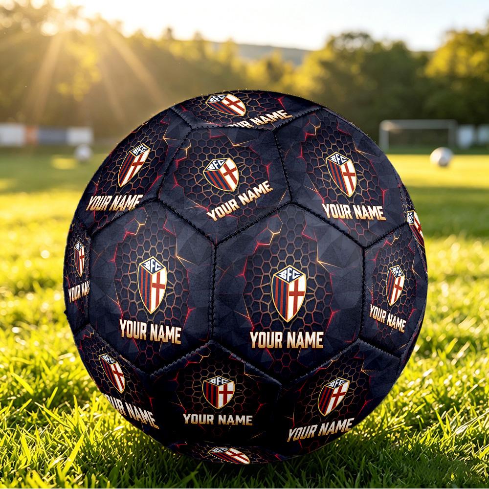 Personalized Size 5 Football Bologna FC Pattern Outdoor Game Sports Ball Gift
