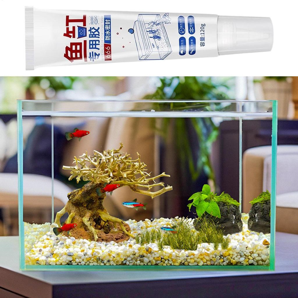 Fish Tank Sealant Waterproof Silicone Sealant Strong Adhesion Safe Adhesive Glue Sealers Transparent Waterproof for Sink Bathtub