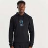 Men's Trendy Terry Cloth Hoodie - Loose Fit, Letter Print for Fall/Winter