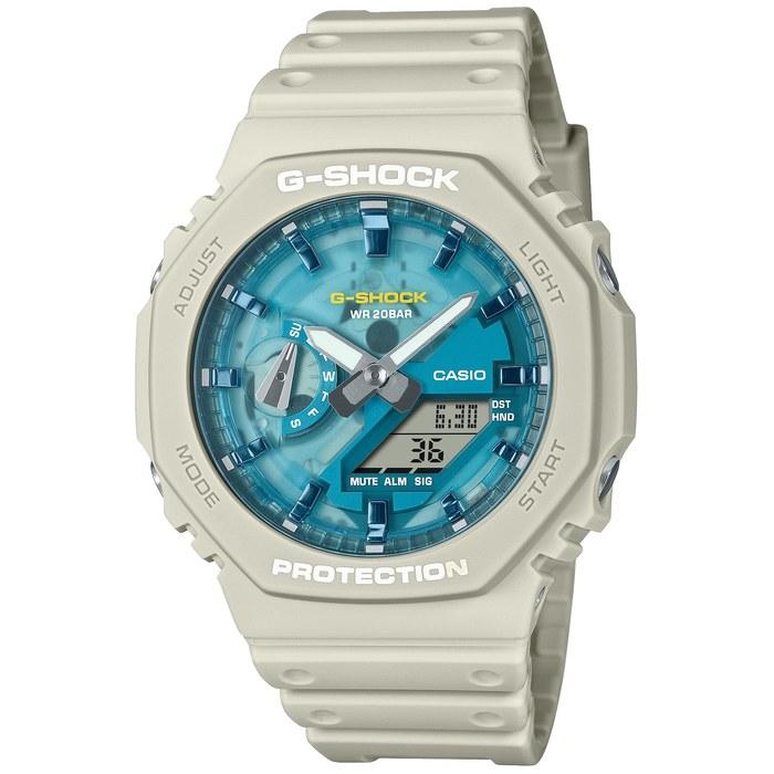 [Casio] G-Shock GA-2100AS-5AJF Men s Watch, Beige/Blue