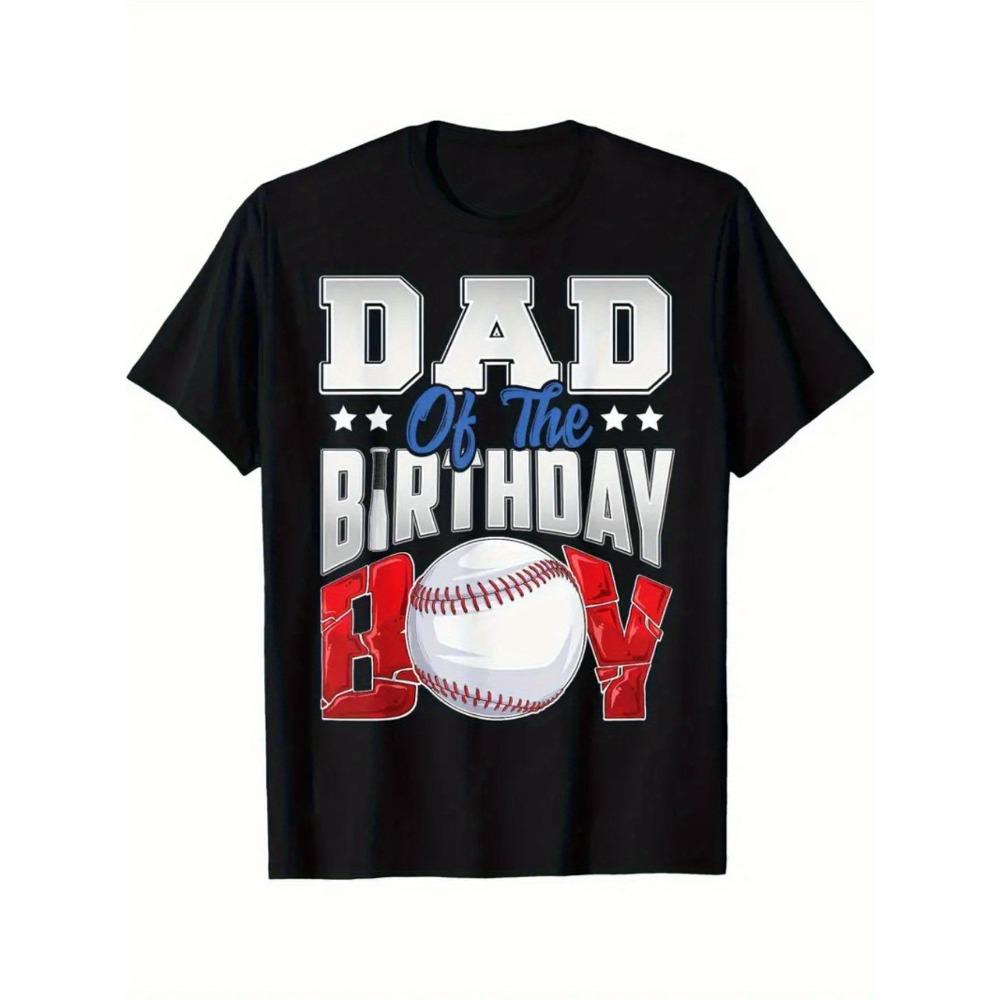 

Мужская футболка с круглым вырезом, коротким рукавом, принтом Birthday Boy Dad Baseball , подходит для спорта, гольфа, пляжа и подарков на День отца S