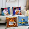 S-Shuke B-Beita Animation Pillow Case Square Pillow Bedroom Sofa Leisure Comfort Cushion Car Living Room Home Decoration