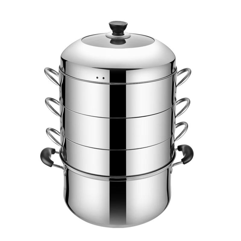 LIEI 3-Layer Stainless Steel Steamer Pot