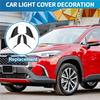 Für Toyota Corolla Cross 2020 2025 ABS Chrom Front Heck Nebelscheinwerfer Lampe Augenlid Augenbraue Abdeckung Zierleiste Blende Verkleidung