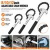 8/10/12inch Chain Pipe Wrench Alloy Steel Adjustable Chain Wrench  Pipe Maintenance