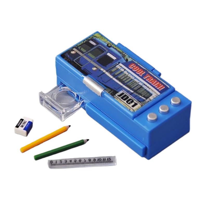 

1 набор, имитация сцены, пенал, модель, игровой домик, реалистичный дизайн, мини-коробка для канцелярских принадлежностей, кукольный домик, пенал, ролевые игрушки синий