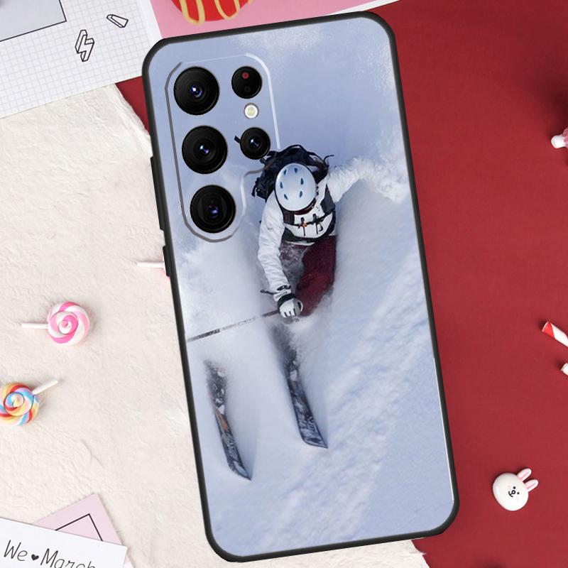 Ski Neige Snowboard Case For Samsung Galaxy S26 Ultra S20 S21 S22 S23 S24 S25 Ultra S10 Plus S25 FE Cover Shell