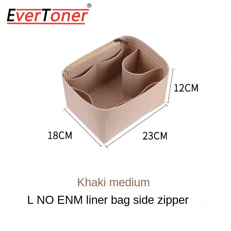 EverToner Bag Organizer Insert For l-v Noe Organiser Felt material Divider Shaper Protector Compartment Inner Bag Accessories