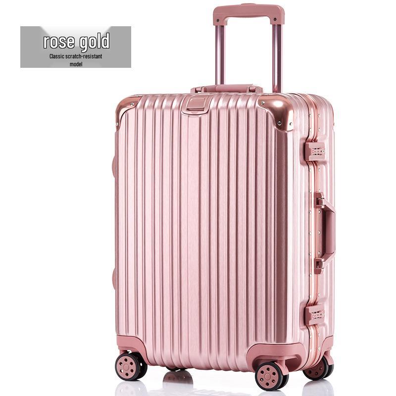 Scratch-Resistant Aluminum Trolley Suitcase - Luxury Travel Luggage in 20/22/24/26/29 Inch Sizes