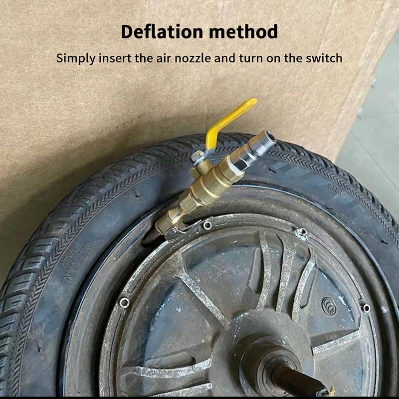 Chuck Quick Inflation Hose Nozzle Car Tire Inflator Nozzle Lock On Tire Inflator With Valve Air Compressor Adapter For Car Suv