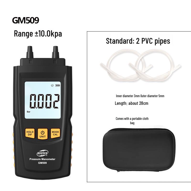 BENETECH Digital Differential Pressure and Vacuum Gauge for Gas and Wind