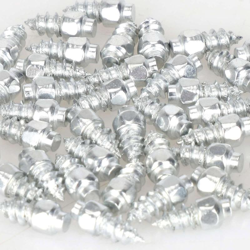 Antislip Tire Screws, 50Pcs Snow Chain Tire Studs Motorcycle Spikes Snow Chain Tire Studs Screw Snow Chain Tire Spikes