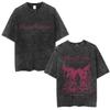 Washed Vintage Game Bloodborne Fear The Old Blood T Shirt Men Women Casual Oversized Tshirt Male High Quality Cotton Tshirts