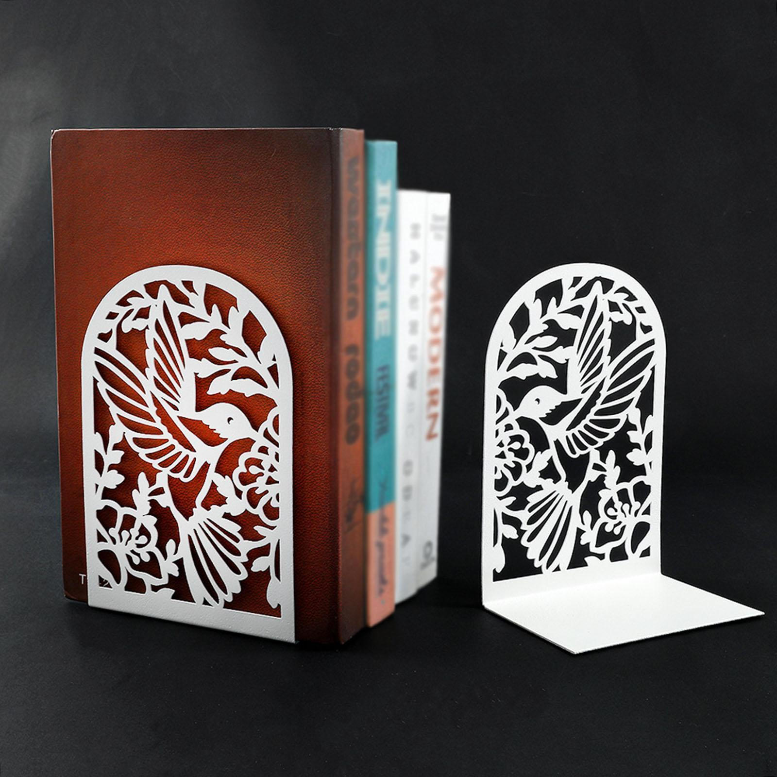 

Декоративні підставки для книг у вигляді колібрі для підтримки настільних та полицевих книг білий