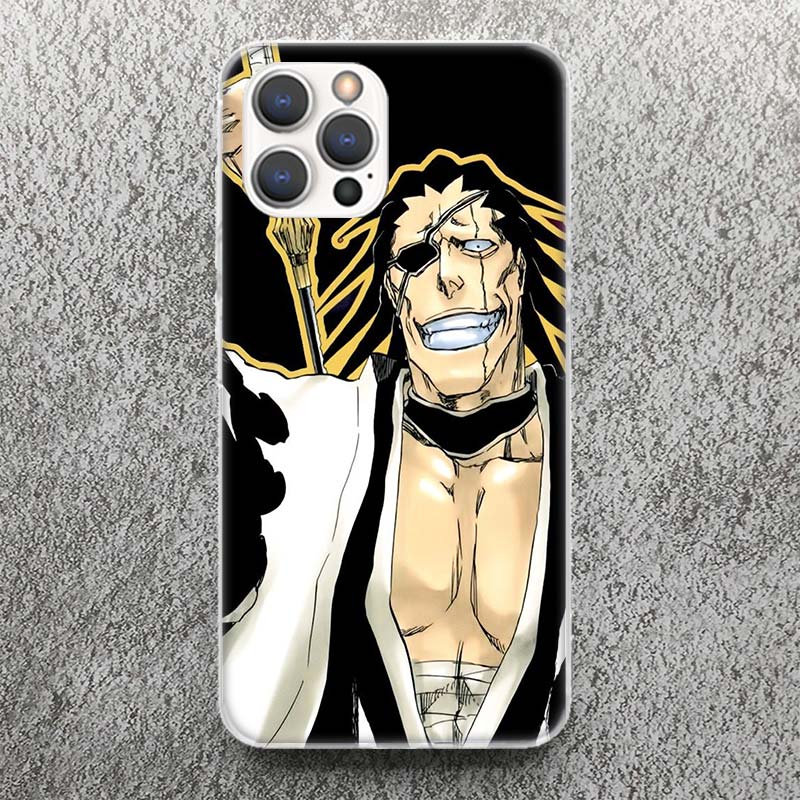 Bleach Zaraki Kenpachi Phone Case For iPhone 17 16 15 14 13 12 11 Pro Max Mini Plus Air 7 SE 8 Soft Silicone Print Shell Funda F