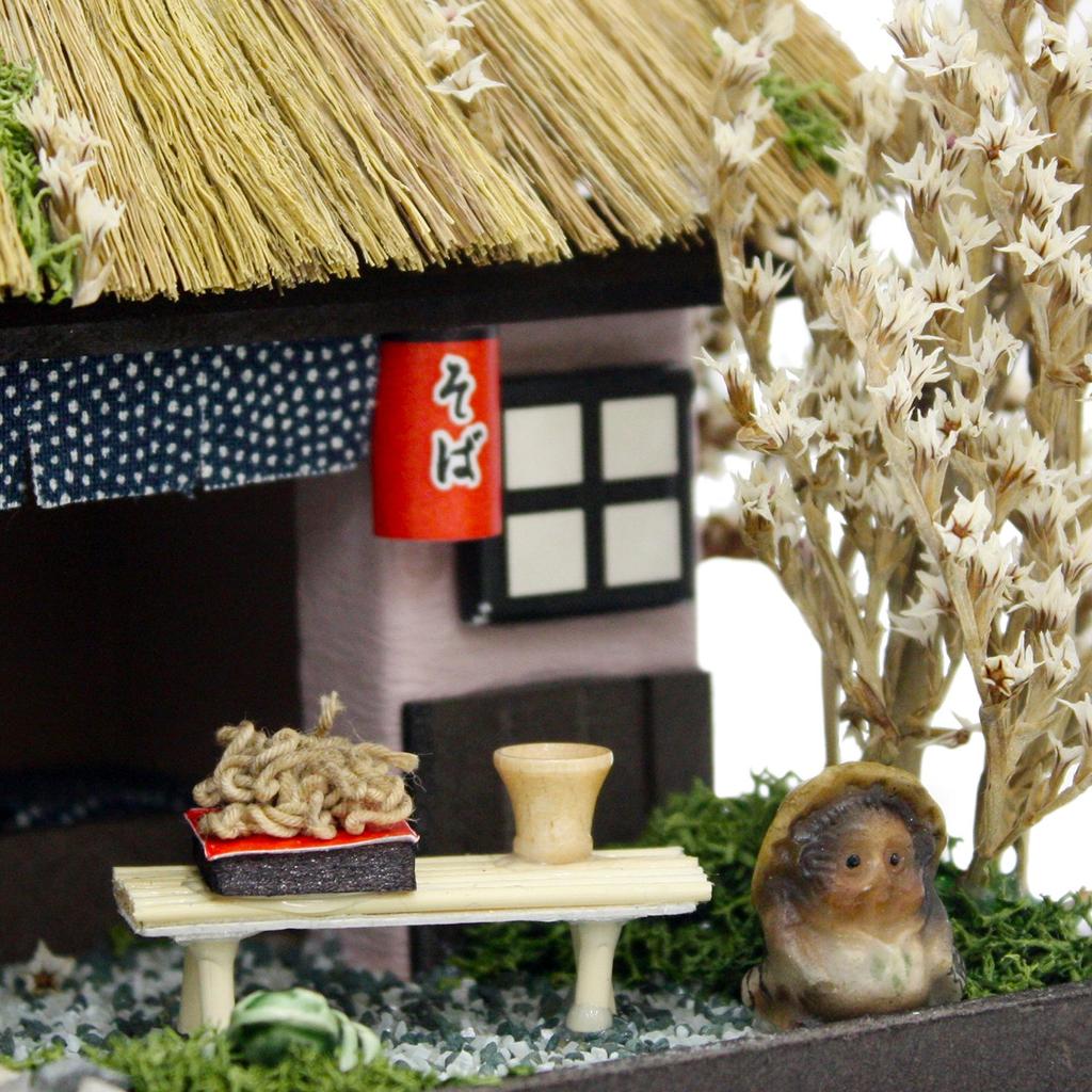 Billy Handmade Dollhouse Kit Thatched House Kit Soba Shop 8442