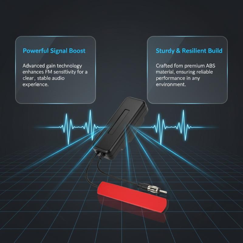 Universal Car FM AM Radio Antenna 5M Easy To Set Up Stable Signal Reception for Cars Trucks SUV DIY Installation