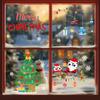 Santa Claus Window Decorations, Glass Door Stickers, Scene Arrangement, Window Display, Snowman, Static Stickers