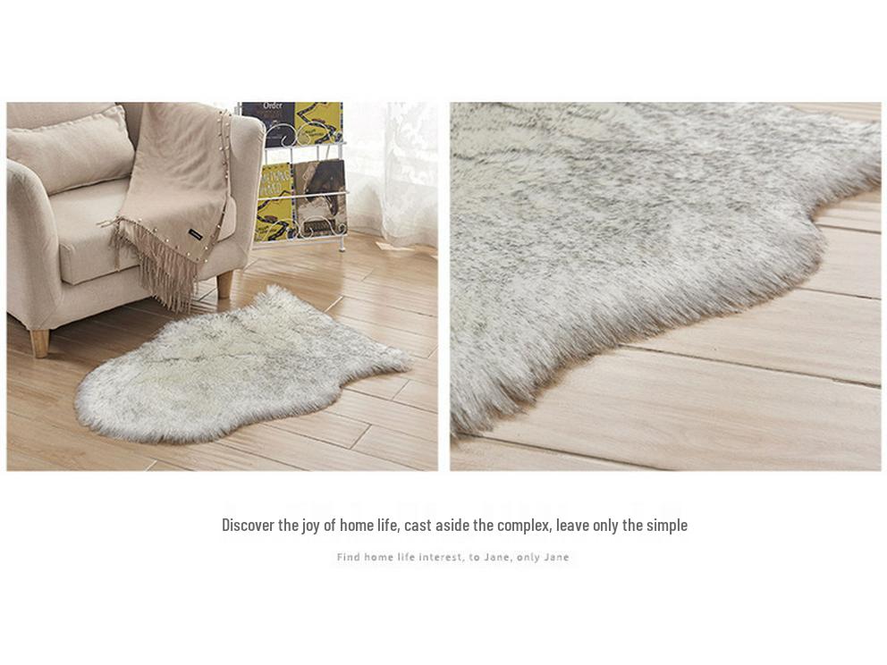 Stylish Warm Irregular Carpet: Bedroom, Window & Chair Mat, Sofa Cushion