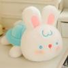 Cartone animato adorabile coniglio tartaruga peluche tira il filo coda scodinzolante peluche portachiavi borsa ciondolo portachiavi auto regalo di compleanno per ragazza