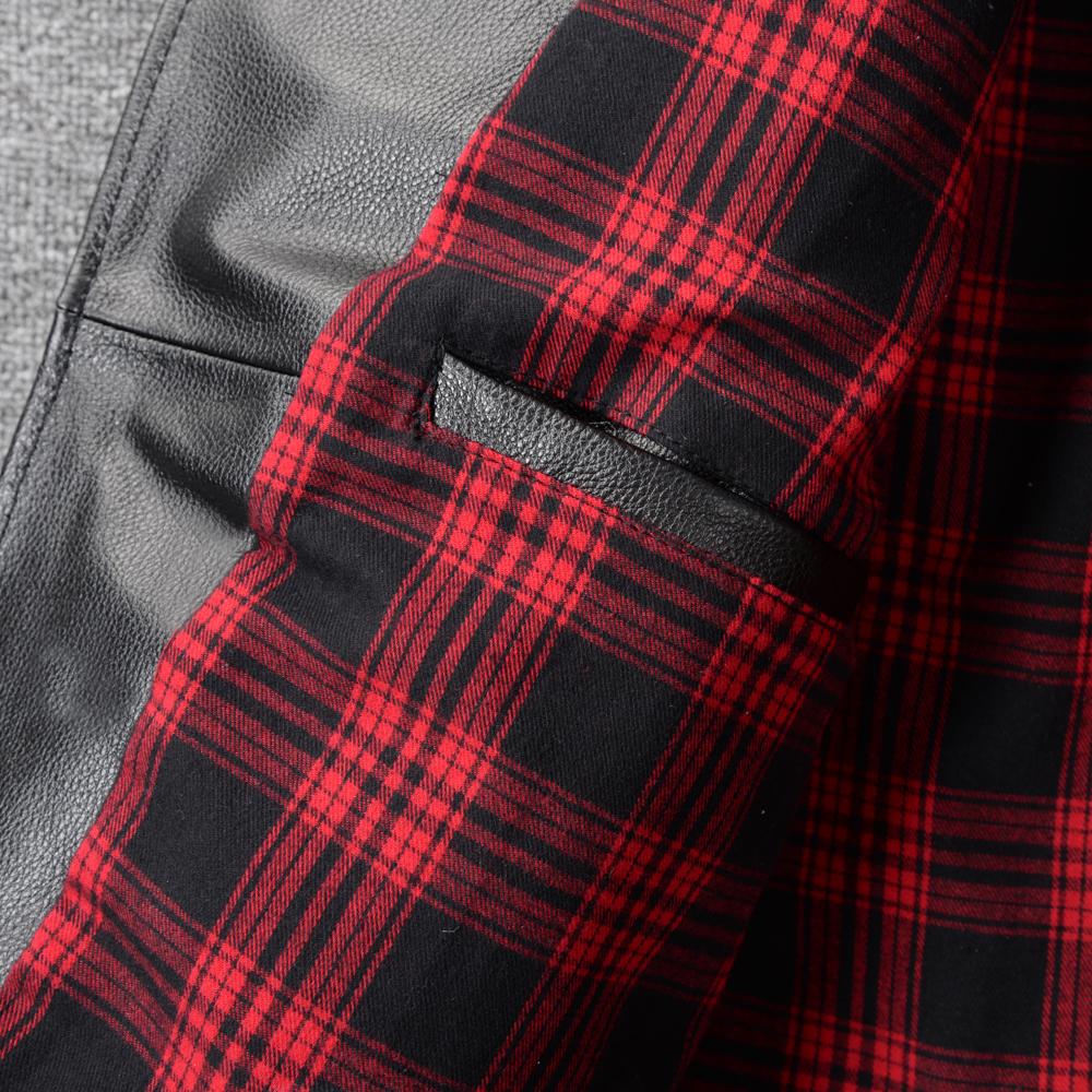 Giacca in Vera Pelle di Mucca Nera Uomo Giubbotti Motocicletta Bomber Abbigliamento da Equitazione Biker Cappotto in Pelle da Uomo Autunno