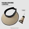 Vinyl UV empty top sun hat women's summer outdoor versatile foldable anti-ultraviolet eaves face cover basin hat