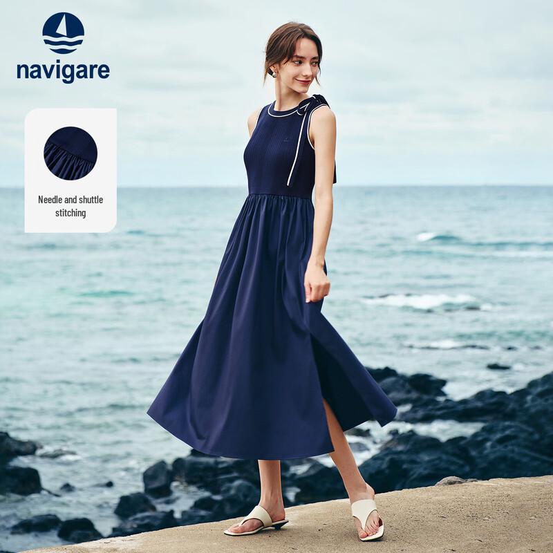 Navigare Sleeveless Knit Midi Dress M