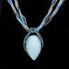 Bohemian Water Drop Pendant Necklace: Retro Ethnic Style Fashion Alloy