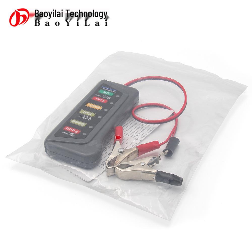 12V Car Battery Tester - Voltage Detection for Storage Batteries.