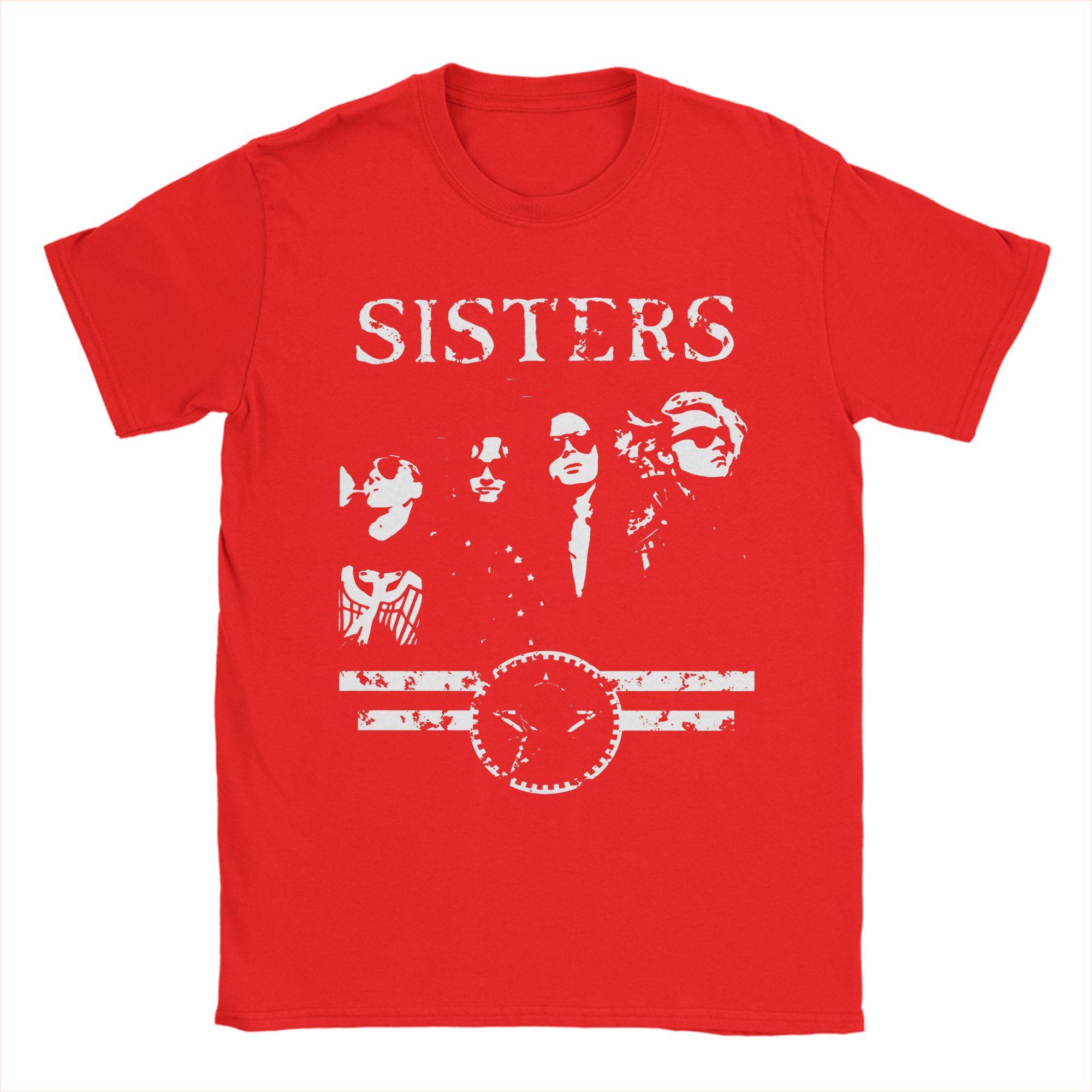 

Mens TShirt The Sisters of Mercy Humorous Cotton Tees Short Sleeve T Shirt Round Neck Tops Summer S