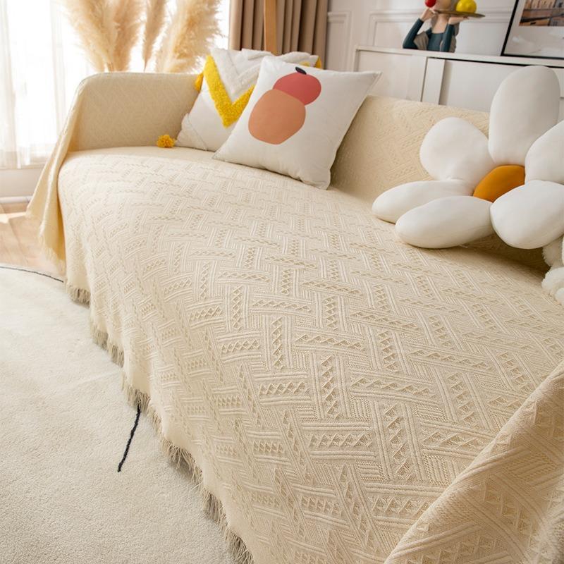 

Sofa Cover Full Slipcover Universal Couch Protector Blanket For Single Three-Seater Suitable For All Seasons Durable Soft Sofa Throw Cover 90 x 90cm
