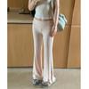 Summer Style Maternity Flare Yoga Pants - Convertible Waist, Lightweight, Floor-Length