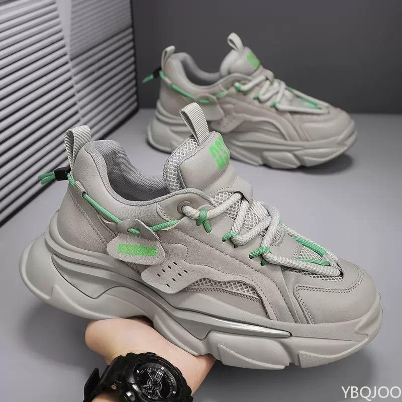 New Spring Outdoor Running New Men Soft Soles Comfortable Sneakers Men's Lightweight Breathable Thick Soled Casual Sneakers