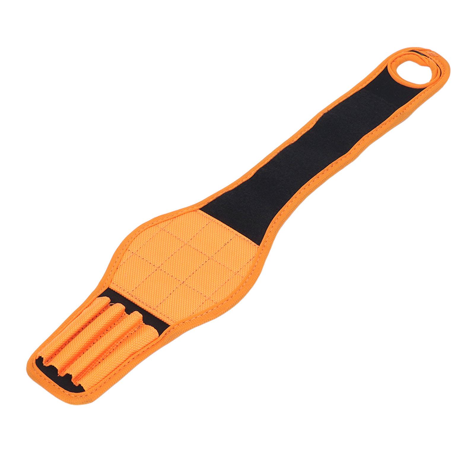 

Магнитный пояс для инструментов на запястье, оранжевый, 9 магнитов, оборачиваемый вокруг магнитного браслета, держатель инструментов для гвоздей, шурупов