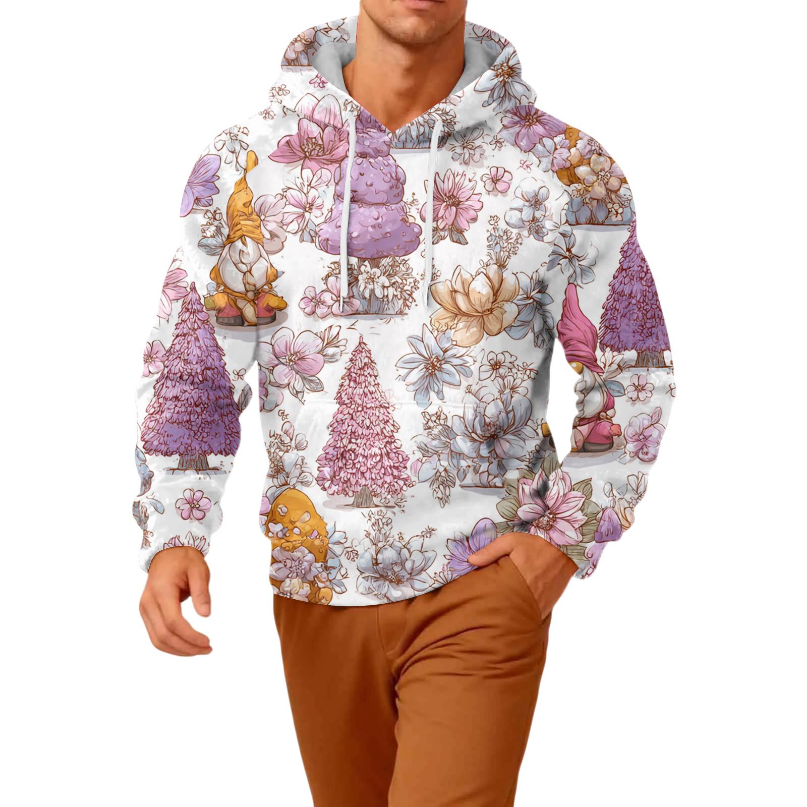 

Мужская повседневная фланелевая толстовка с капюшоном и длинными рукавами XXXL белый