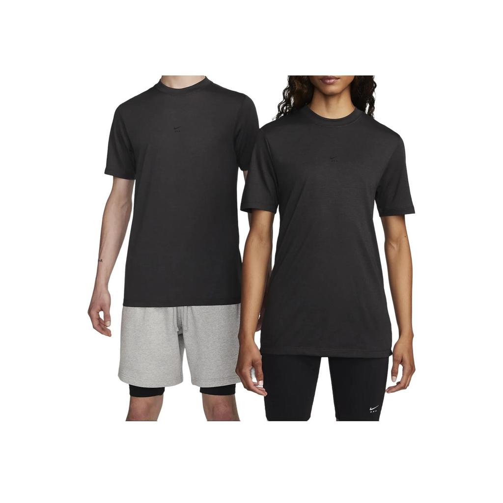 Nike X 1017 Alyx 9SM Yoga Series SS24 Loose-Fit Solid Color Outdoor Casual Sports Crew Neck Pullover Short Sleeve T-Shirt Unisex Tops Black DR5356-060
